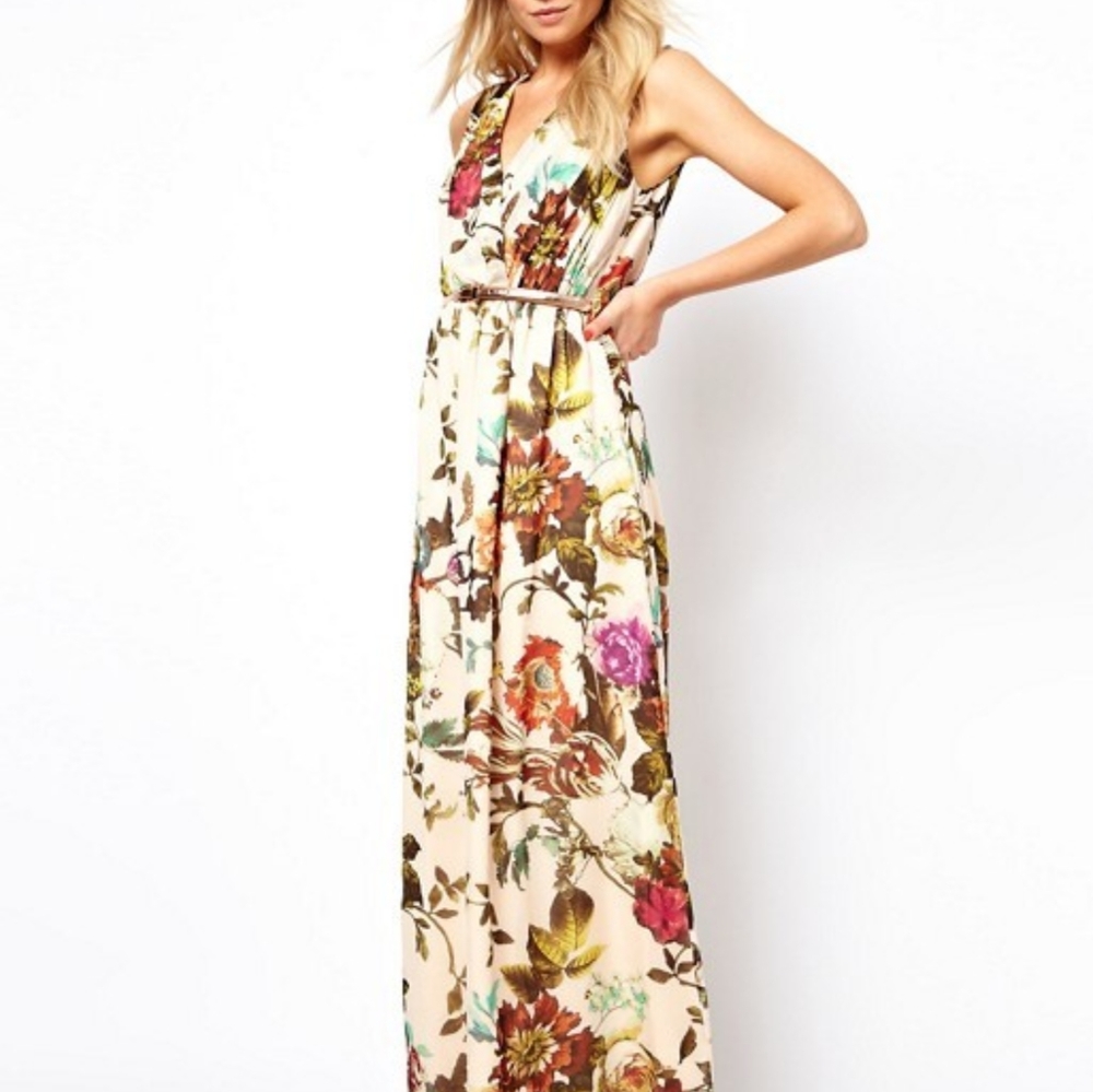 TED BAKER Cristen Floral Maxi Dress, Sz 10